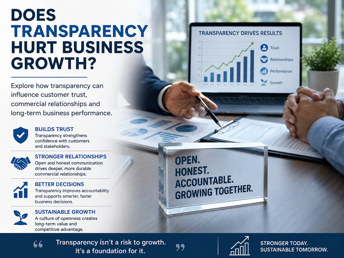 Does Transparency Hurt Business Growth?